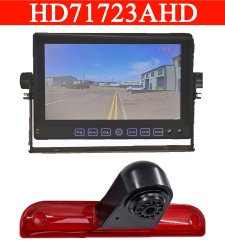 Heavy duty 7 inch AHD dash mount monitor and brake light reversing camera for Fiat Ducato